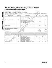 MAX5499ETE+T Datasheet Page 4