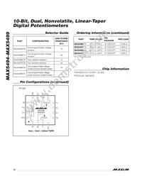 MAX5499ETE+T Datasheet Page 18