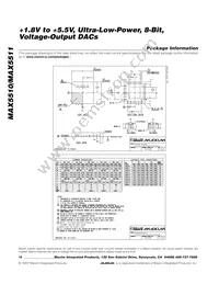 MAX5511ETC+T Datasheet Page 18