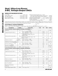 MAX5514ETC+T Datasheet Page 2