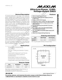 MAX5531ETC+T Datasheet Cover