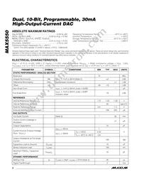 MAX5550ETE+T Datasheet Page 2