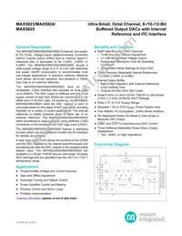 MAX5824AUP+T Datasheet Cover