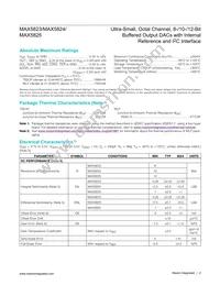 MAX5824AUP+T Datasheet Page 2