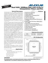 MAX5856AECM+TD Datasheet Cover