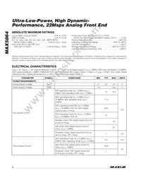 MAX5864ETM+T Datasheet Page 2