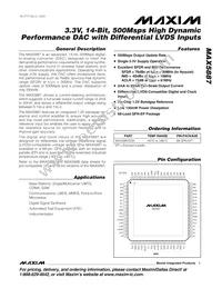 MAX5887EGK+D Datasheet Cover