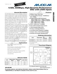 MAX5889EGK+TD Datasheet Cover