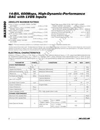 MAX5890EGK+TD Datasheet Page 2