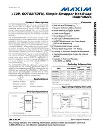MAX5902AAETT+ Datasheet Cover