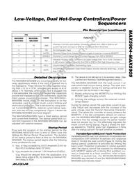 MAX5905ESA+T Datasheet Page 9