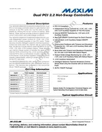MAX5916EUI+T Datasheet Cover