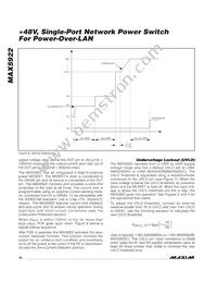 MAX5922BEUI+T Datasheet Page 16
