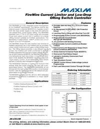 MAX5943BEEE+T Datasheet Cover
