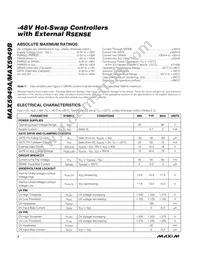 MAX5949BESA+T Datasheet Page 2