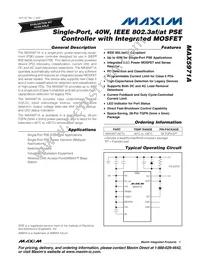 MAX5971AETI+T Datasheet Cover