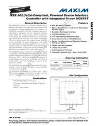 MAX5972AETE+T Datasheet Cover