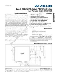 MAX5980GTJ+ Datasheet Cover