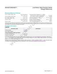 MAX6071AAUT30+ Datasheet Page 2