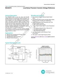 MAX6079ALA25+ Datasheet Cover