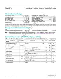 MAX6079ALA25+ Datasheet Page 2