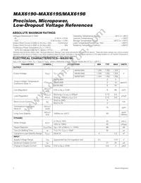 MAX6198CESA+TG002 Datasheet Page 2