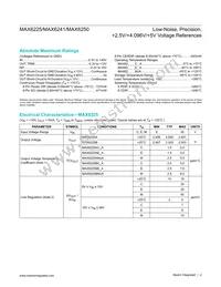 MAX6250BCSA-T Datasheet Page 2