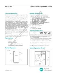 MAX6315US44D4+T Datasheet Cover