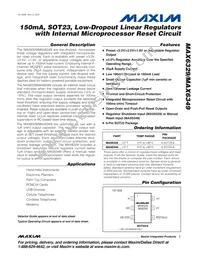 MAX6349YHUT+ Datasheet Cover