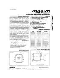 MAX634C/D Datasheet Cover