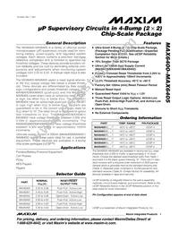 MAX6402BS29+ Datasheet Cover