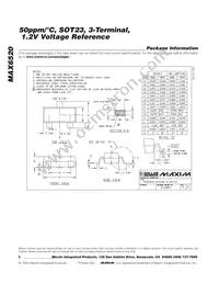 MAX6520EUR+T Datasheet Page 6