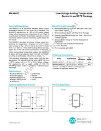 MAX6613MXK+TG103 Datasheet Cover