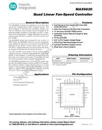 MAX6620ATI+T Datasheet Cover