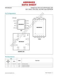 MAX66240ISA+ Datasheet Page 4