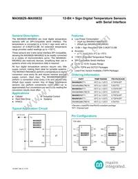 MAX6632MUT+T Datasheet Cover