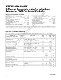 MAX6639FATE+ Datasheet Page 2