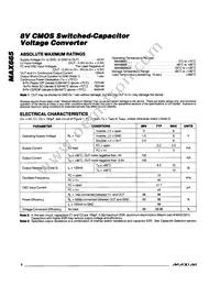 MAX665CWE Datasheet Page 2