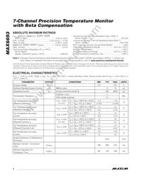 MAX6693UP9A+T Datasheet Page 2