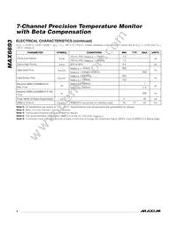 MAX6693UP9A+T Datasheet Page 4