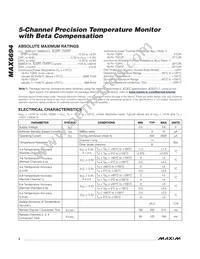 MAX6694TE9A+T Datasheet Page 2