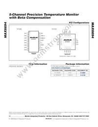 MAX6694TE9A+T Datasheet Page 18