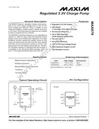 MAX679EUA+T Datasheet Cover