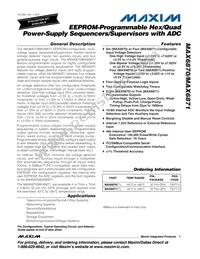 MAX6870ETJ+G05 Datasheet Cover