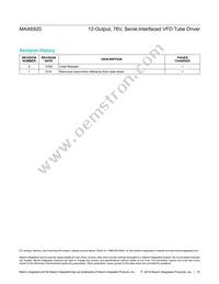 MAX6920ATP+T Datasheet Page 10