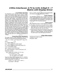 MAX6953EAX+T Datasheet Page 21