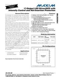 MAX6964ATG+T Datasheet Cover