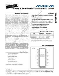 MAX6969AWG+T Datasheet Cover