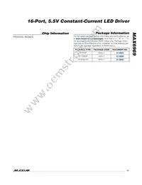 MAX6969AWG+T Datasheet Page 11