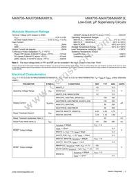 MAX706C/D Datasheet Page 2
